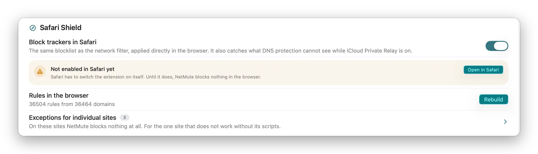 Safari Shield